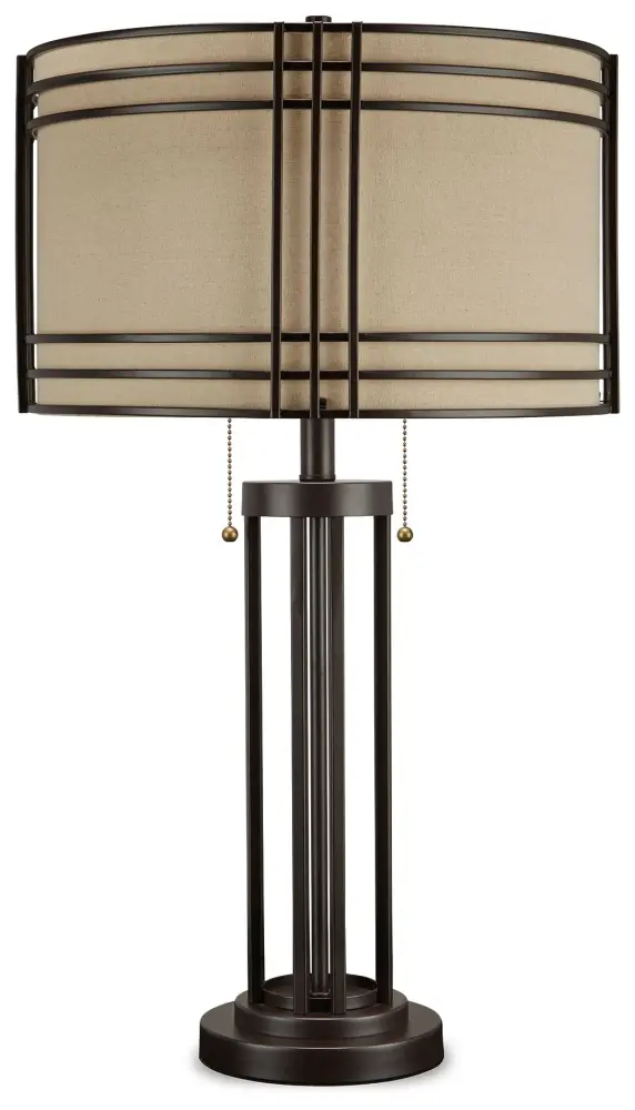 Hanswell - Metal Table Lamp - Dark Chocolate