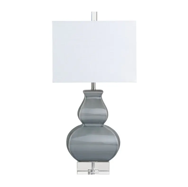 Industrial Cage Serafina Table Lamp, Sage