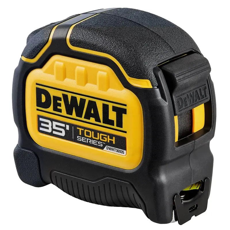DEWALT Tough Series DWHT36935S Tape Measure, 35 ft L Blade, 1-1/4 W Blade, Metal Blade, Plastic Case