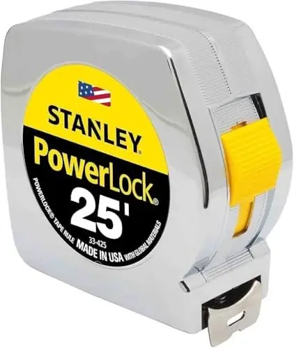 STANLEY Tape Measure, Shiny metal, 25-Foot (33-425)