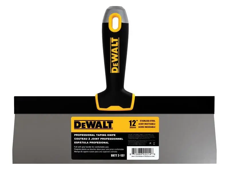 Paint Strainer Dewalt Dry Wall Supple Grip Taping Knife 300mm (12in)