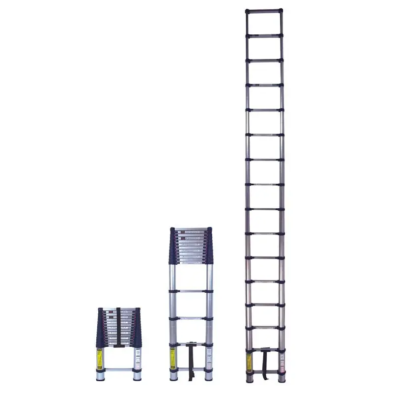 Xtend+Climb 785P Telescoping Ladder, 19-1/2 ft Max Reach H, 16-Step, 250 lb, 1-1/2 D Step, Aluminium, Anodized