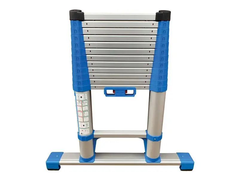 Zarges Compactstep L Telescopic Ladder & Stabiliser Bar 3.8m Warehouse Use