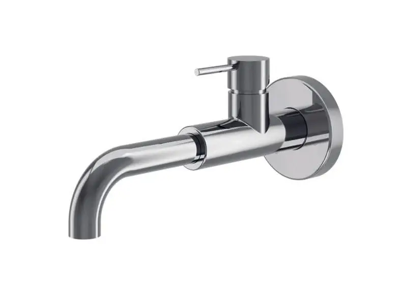 Elle Monobloc Wall Mounted Basin Mixer Tap - Chromium