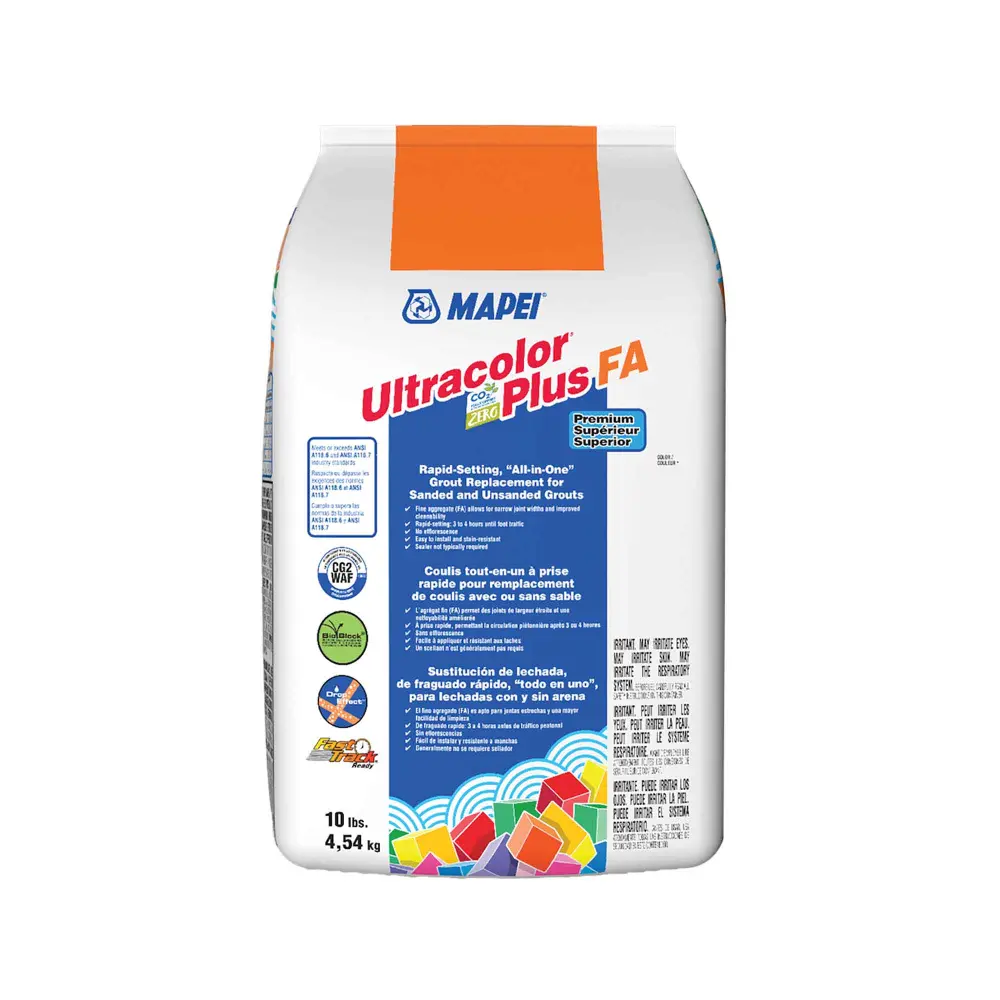 Ultracolor Plus FA Rapid-Setting Total solution Grout Replacement Sanded and Unsanded Grouts 10 lbs, Chamois #5
