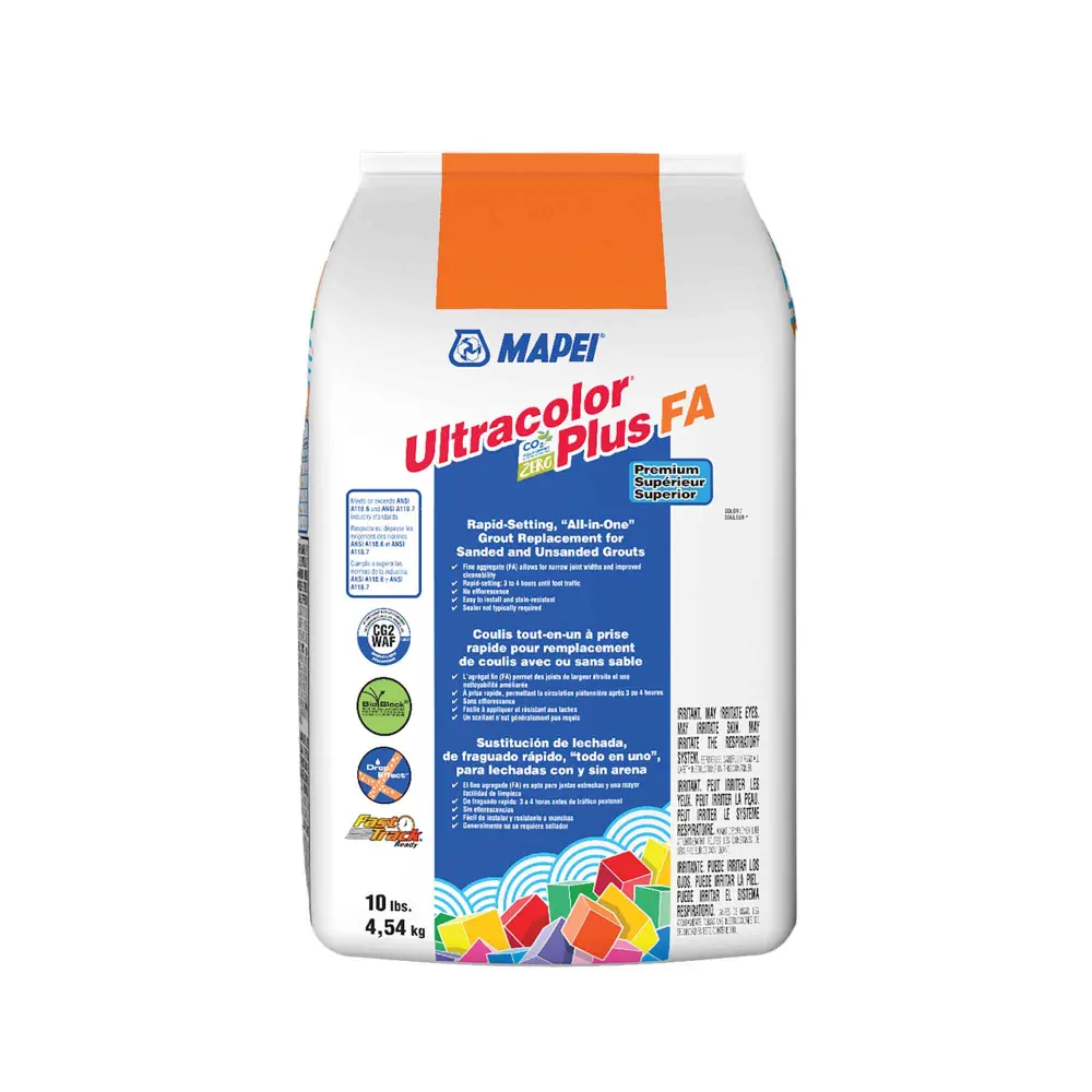Ultracolor Plus FA Rapid-Setting Unified Grout Replacement Sanded and Unsanded Grouts 10 lbs, Cocoa #79