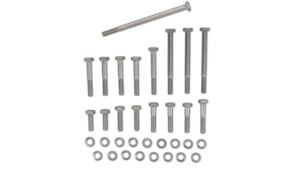 Water Pump & Timing Chain Cover Bolt Kit, Rust-resistant Universal Mounting Kit