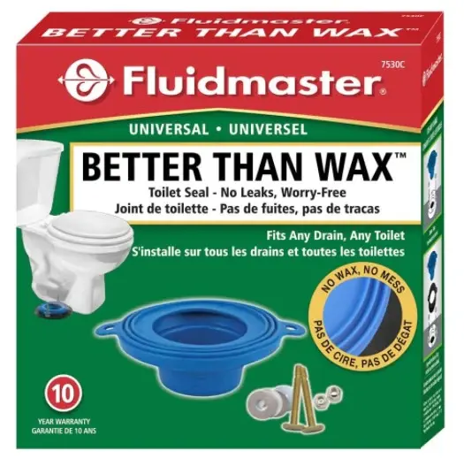Fluidmaster 7530 Universal Advanced Than Wax Wax-Free Toilet Seal *DAMAGED BOX* Reinforced Gasket