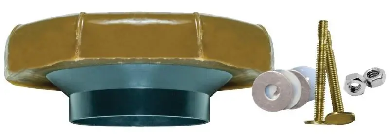 High-Performance Flapper Fluidmaster Reinforced Wax Toilet Bowl Gasket Flange and Bolts Damaged Box