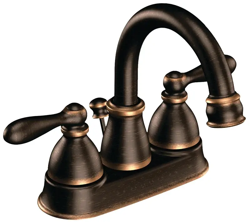 Moen Caldwell Series WS84667BRB Bathroom Faucet, 1.2 gpm, 2-Handle, Steel, Mediterranean Bronze, Lever Handle