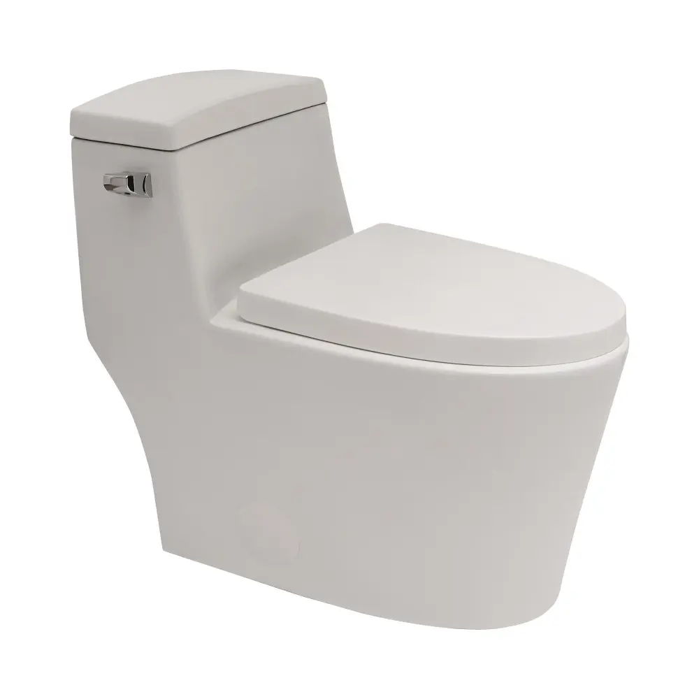 1 Piece Toilet Soft Closing Seat - Pearl