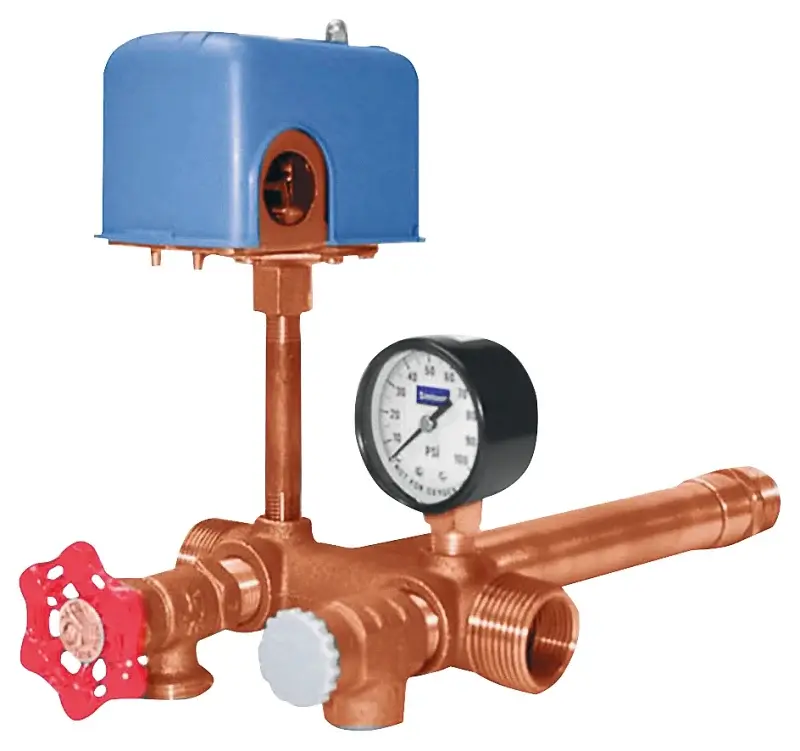 Simmons 709SBTP Tank Tee Package, Tank leg L10 , female tapping 3/4 , male tapping 1 , 400 psi