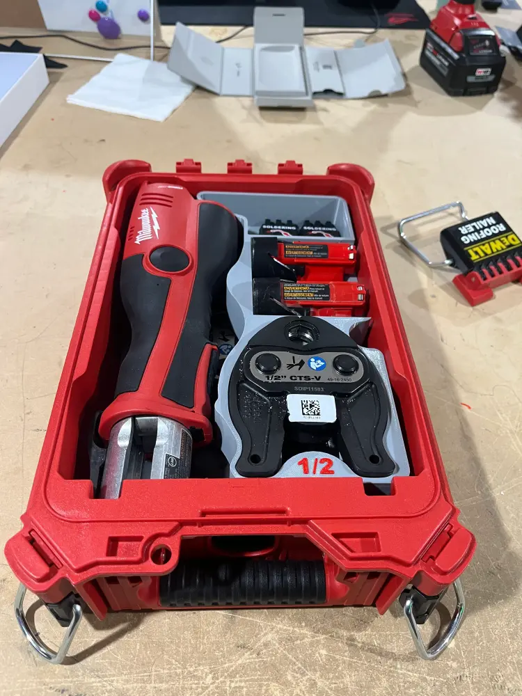 Packout Organizer Insert M12 Pro Press Kit w/ 4 Jaws Definitive Edition (MPP-U)