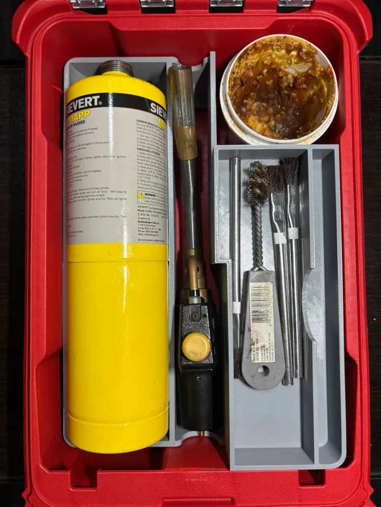 Packout Organizer Insert Terra cotta Sweating Tools (CSP)