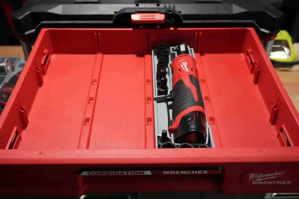 Packout 4-Drawer Insert M12 3/8" Ratchet - Sole Barrel D4 Collection (MR2457 D4)