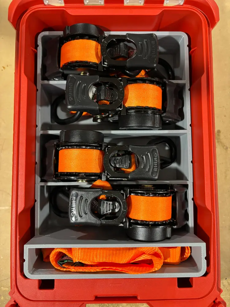 Packout Insert Rhino Pull-out Ratchet Straps (RRS)
