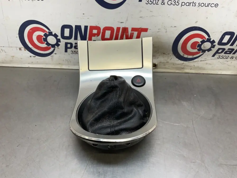 2007 Infiniti V35 G35 Traditional Gear Shifter Bezel Hazzards OEM 11BGYEK