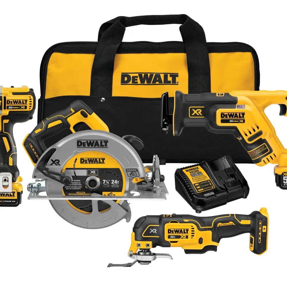 20V MAX XR 6-Tool Combo Kit Vibration Reduction