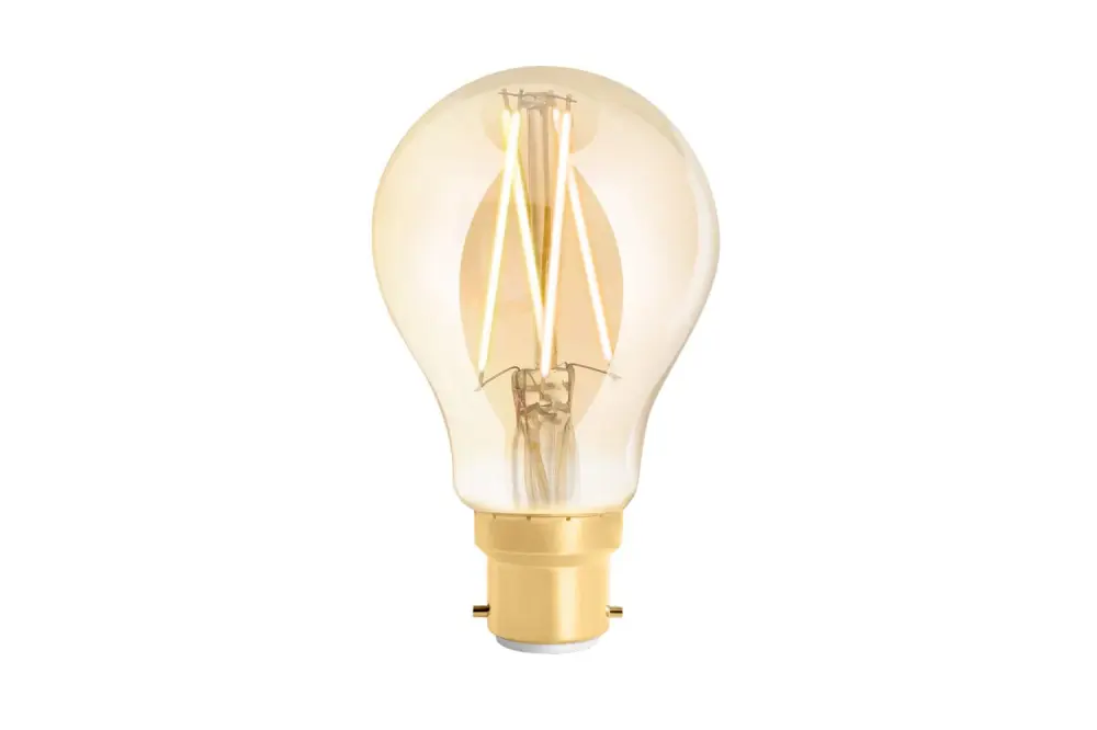 4lite WiZ Connected A60 Amber Ivory WiFi LED Smart Bulb B22 Bayonet Cap