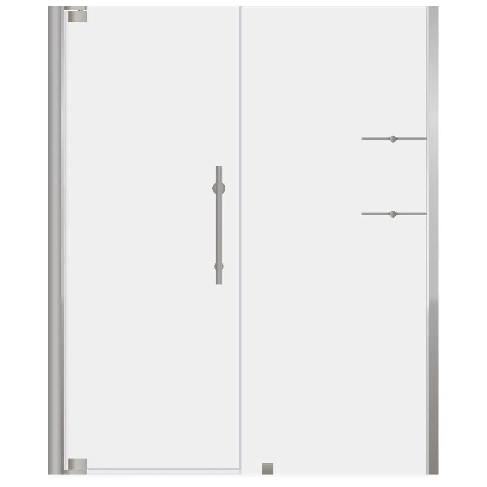 63-65 W x 72 H Swing-Out Shower Door ULTRA-G Textured Nickel