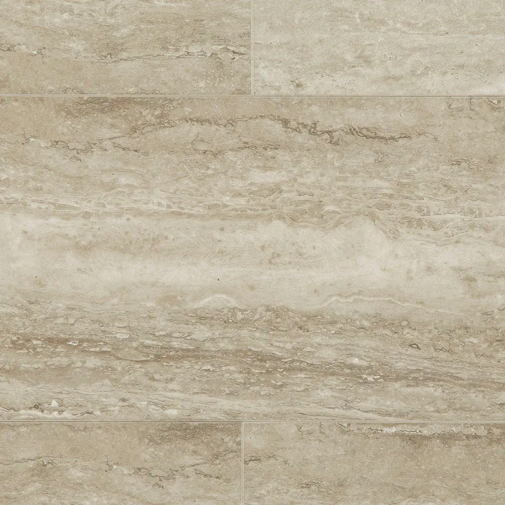 6mm Torcello Travertine HDPC® Waterproof Luxury Vinyl Tile Flooring 12 . Broad x 24 . Long