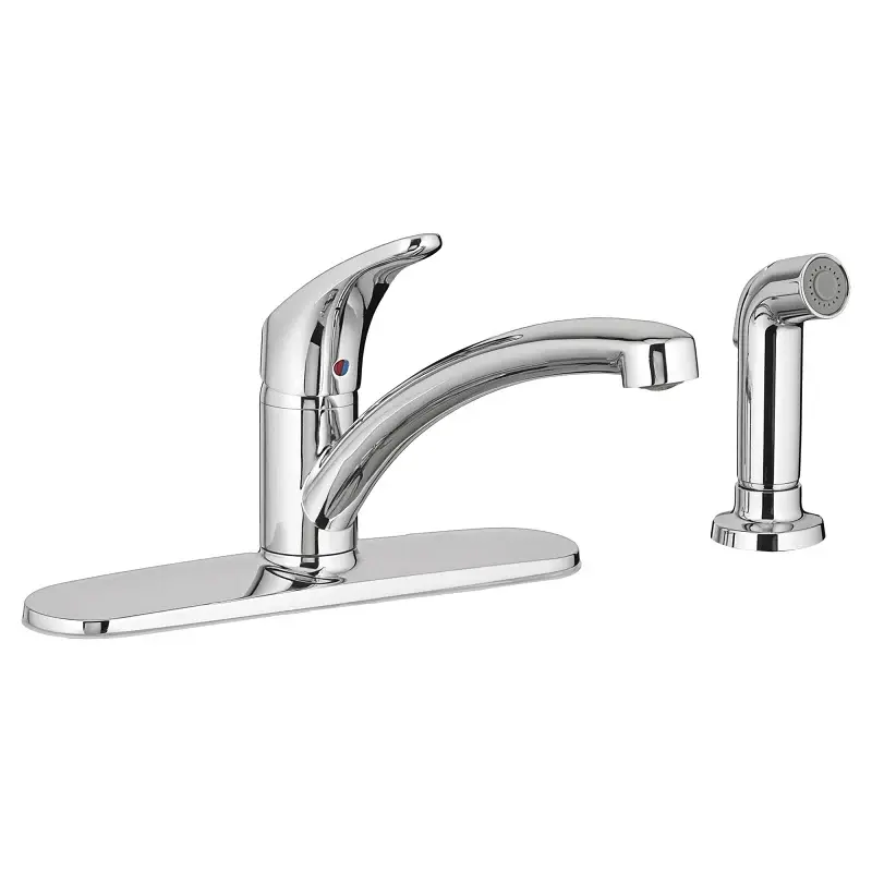 American Standard Colony Pro Series 7074040.002 Kitchen Faucet, 1.5 gpm, 1-Handle, 4-Faucet Hole, Warm alloy, Deck