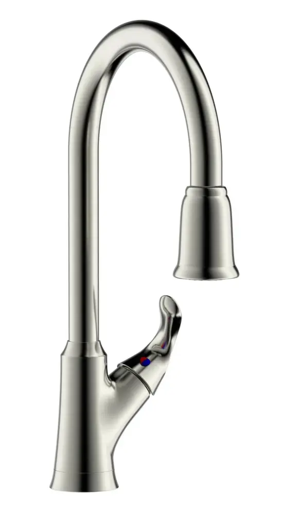 Arts et Metiers Single Handle, 1 or 3 Hole Pull-Down Kitchen Faucet Satin-brushed Nickel