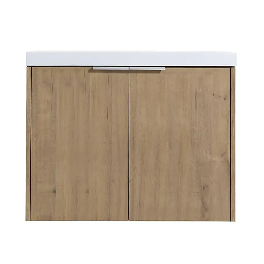 30 . W x 18 . D x 19 . H Bathroom Vanity Cabinet Light Brown Pearl Ceramic Top