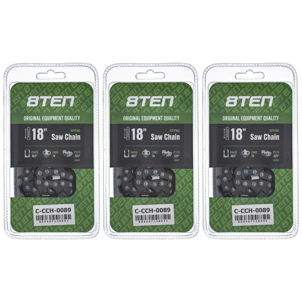 Chainsaw Chain 18 Inch .063 .325 74DL Stihl Oregon 22BPX074G 22LPX074G 591104274 501841774 | SET THREE