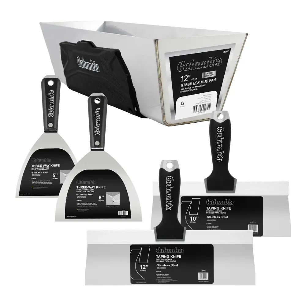 Columbia Rust-proof Steel Hand Tool Finishing Set