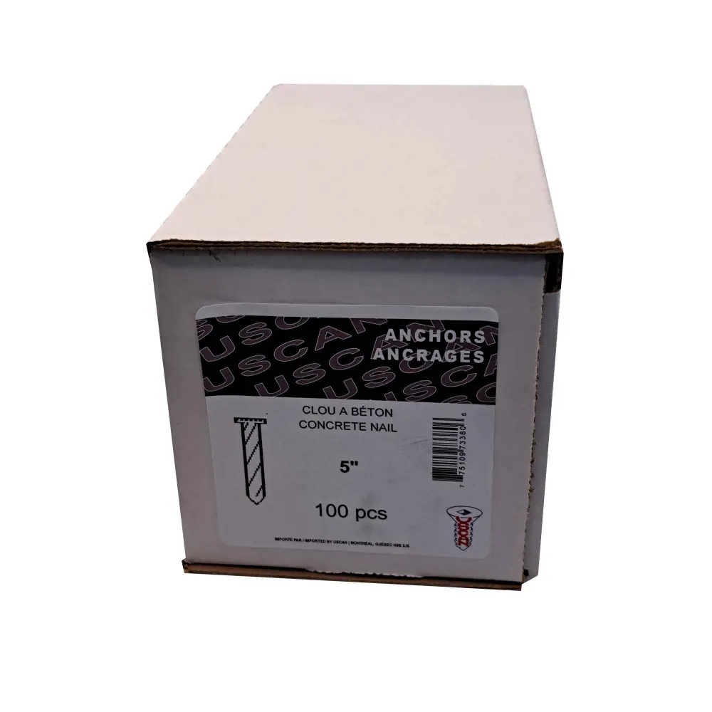 Concrete Nail, 5" (100 Units) Vibration Reduction