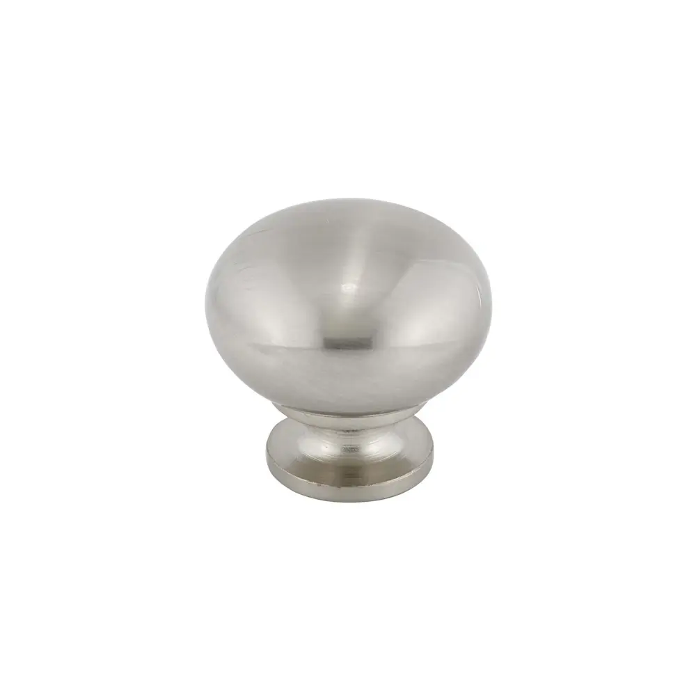 Contemporary Brushed Nickel All-metal Knob, # 3295
