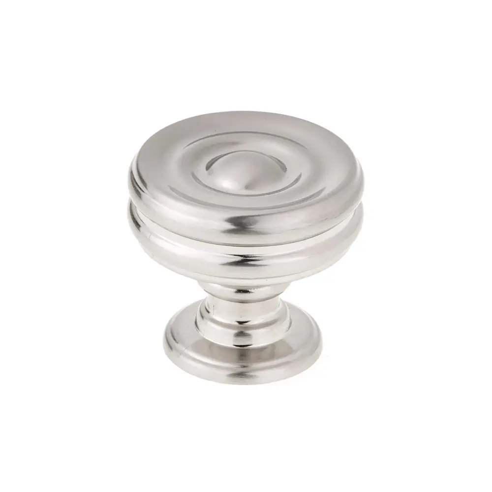 Contemporary Soft-touch Nickel Metal Knob, # 8725