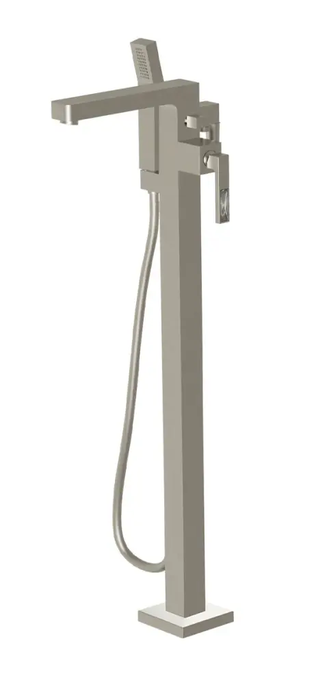 Cordless Floor-mounted bath faucet hand shower and CRYSTAL