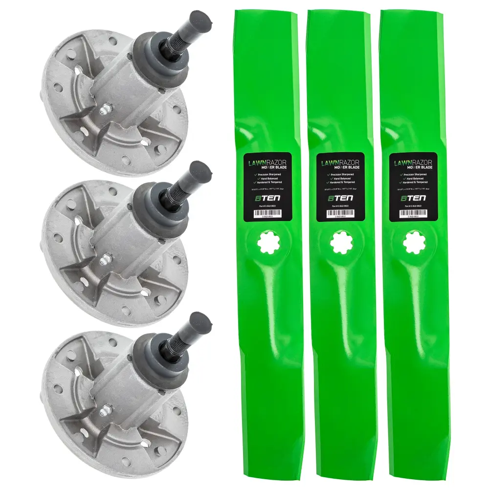 Deck Spindles & Mower Blades Kit John Deere MK1001778