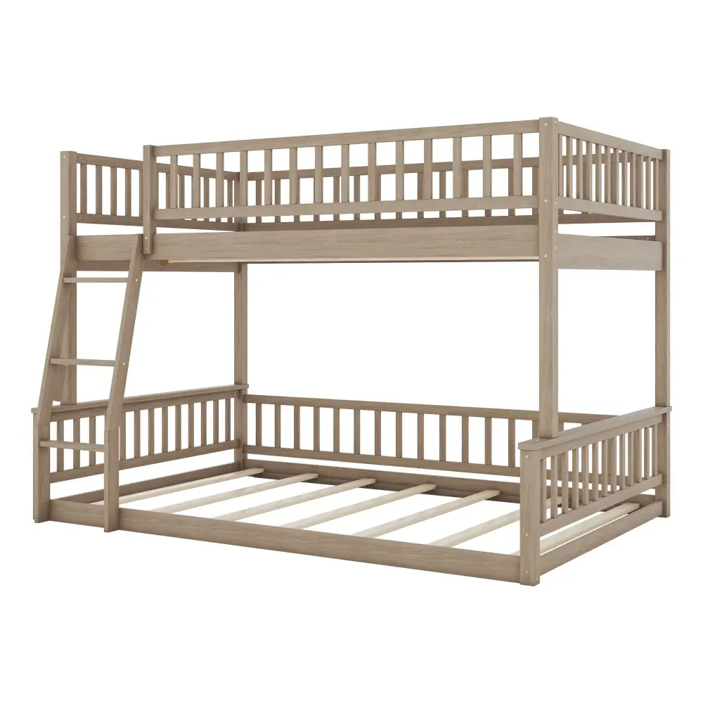 Ergonomic Design Bunk Bed Ladder And Guardrails