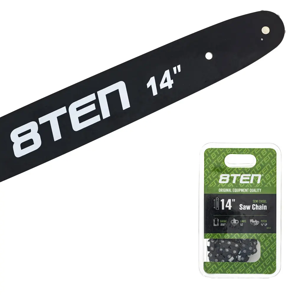 Ergonomic Design Chainsaw Bar & Chain Adjust 14 Inch Husqvarna