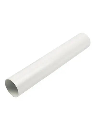 FloPlast 68mm Round Downpipe 4 Metre Pearl