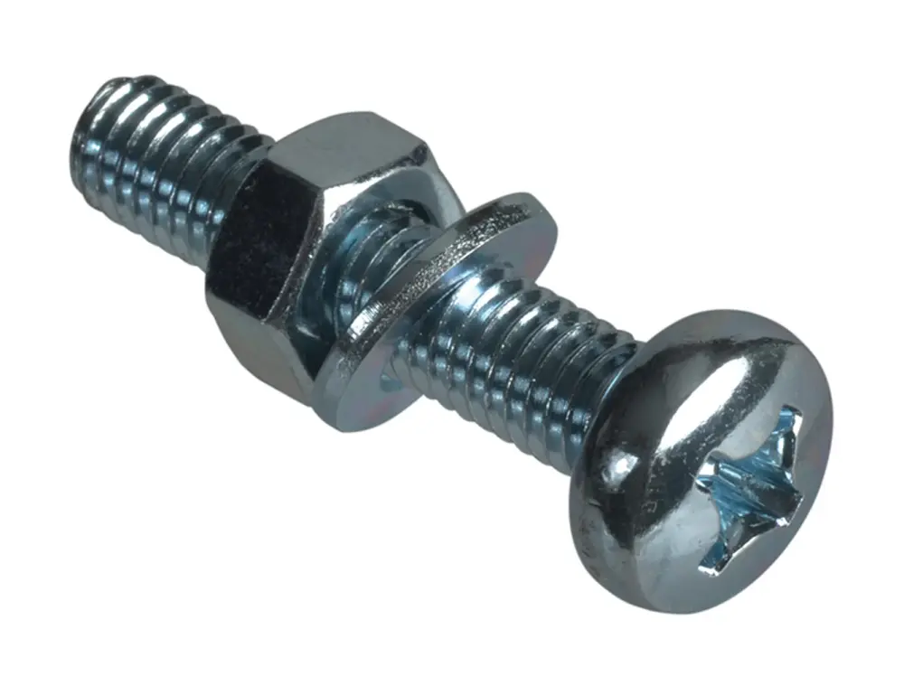 Forgefix Machine Screw Pozi Interoperable Pan Head Zp M6 X 30Mm Forgepack 8