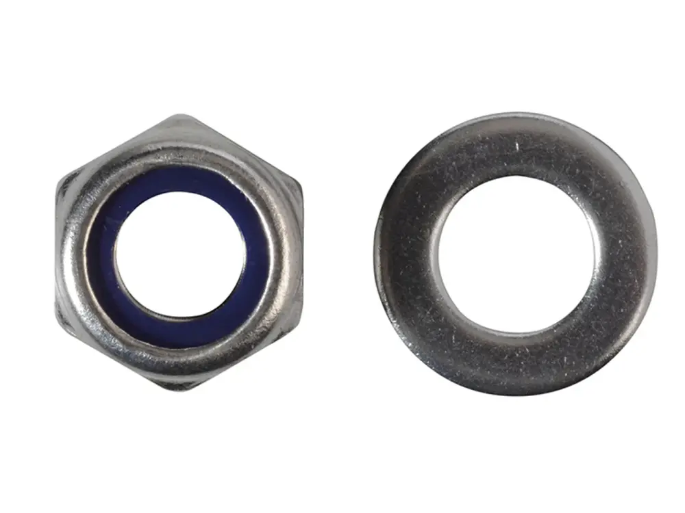 Forgefix Nyloc Nuts & Washers A2 Rust-resistant Steel M10 Forgepack 8