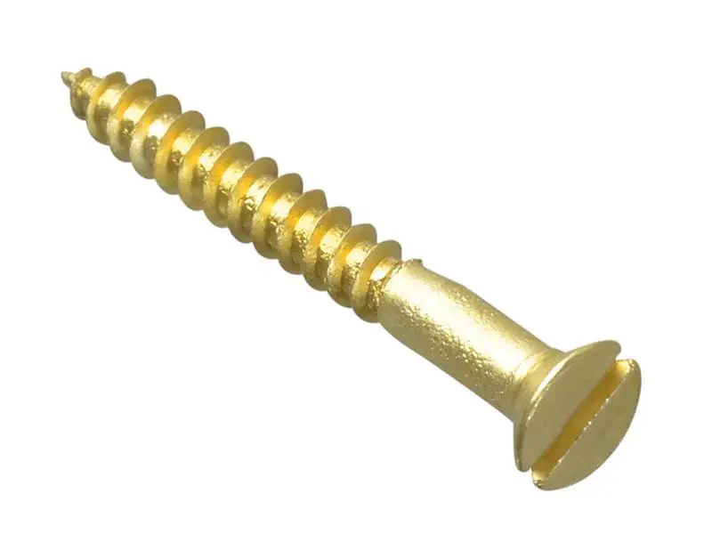Forgefix Wood Screw Slotted Csk Warm alloy 1In X 4 Forge Pack 35