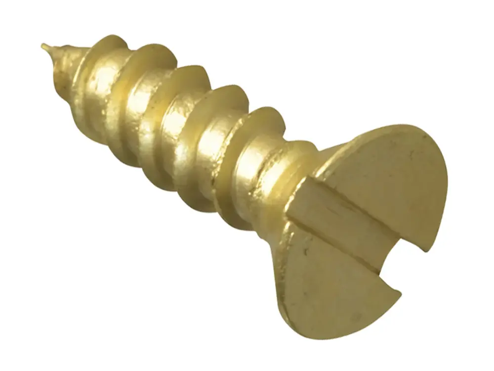 Forgefix Wood Screw Slotted Csk Warm alloy 1/2In X 6 Forgepack 40