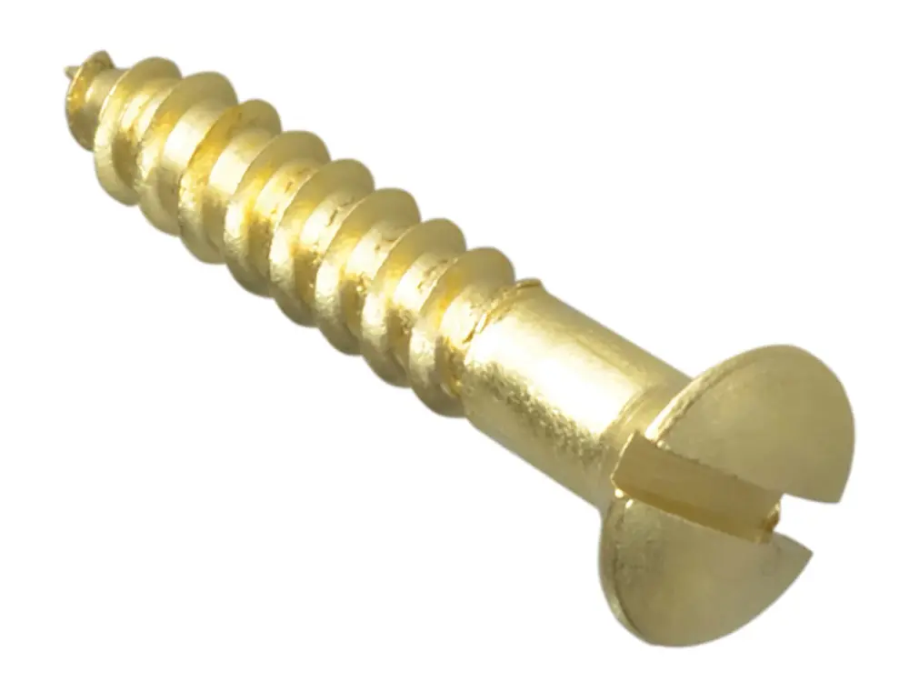 Forgefix Wood Screw Slotted Csk Warm alloy 1In X 8 Forgepack 16