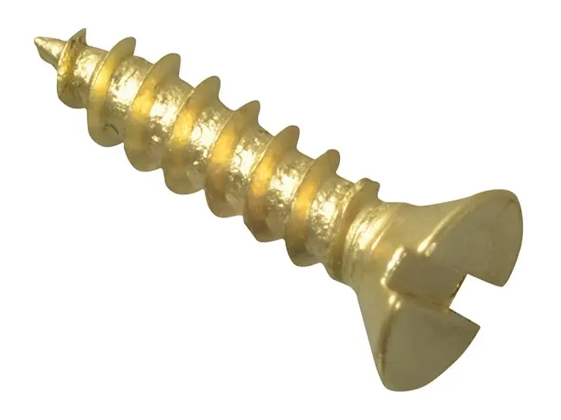 Forgefix Wood Screw Slotted Csk Warm alloy 1/2In X 4 Forge Pack 60