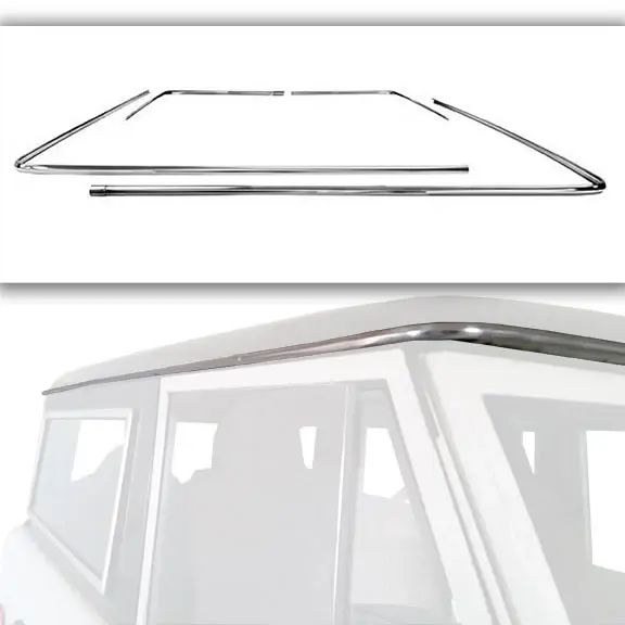 Hardtop Drip Rail Shiny metal, 1966-77 Ford Bronco