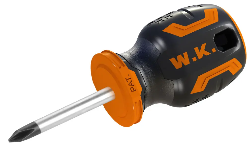 Heavy Duty Wokin PH2 Stubby Phillips Screwdriver Magnetic Tip