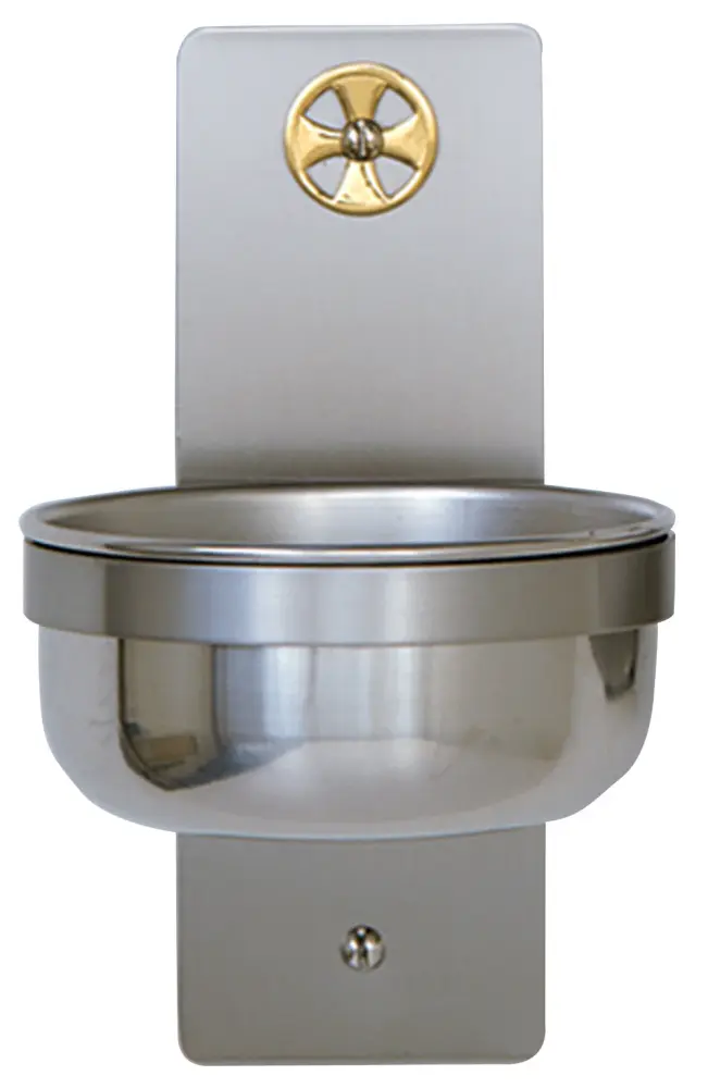 Holy Water Font - Stain-free Steel - K349B