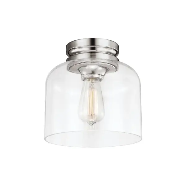 Hounslow 1 Light Flush Mount Portable - Polished Nickel