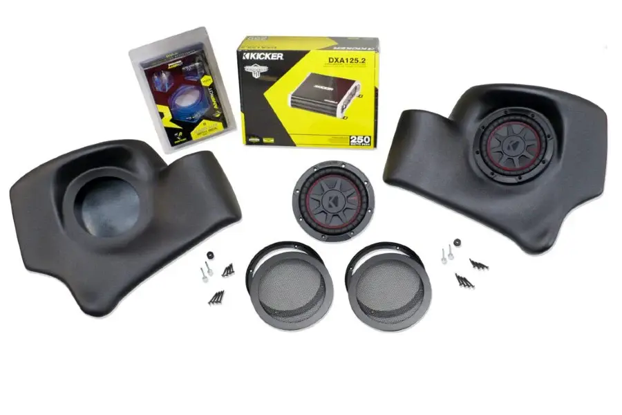 Jeep Wrangler TJ/LJ Pick Increments Opti-Pods w Kicker Subwoofers and Amplifier