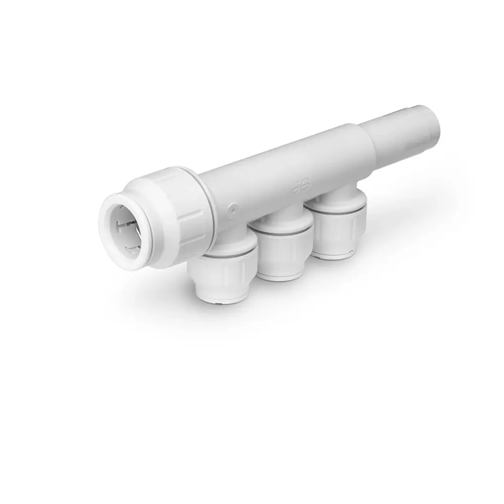 John Guest Speedfit 22mm x 15mm 3 Port Manifold Stem PEM582215BW